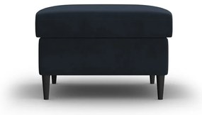 Ciemnoniebieski aksamitny podnóżek Kyoto – Cosmopolitan Design
