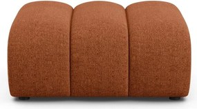 Ceglasty podnóżek z tkaniny szenilowej Lupine – Micadoni