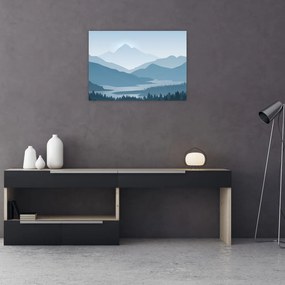 Obraz - Góry oczami grafika (70x50 cm)
