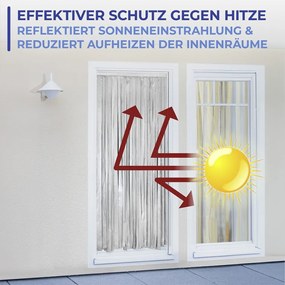 Zasłona termiczna na drzwi w czarno-srebrnym kolorze 90x200 cm – Maximex