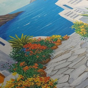Obraz - Grecka uliczka (70x50 cm)