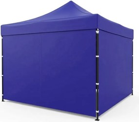 Pawilon ogrodowy eventowy FGA8, 3x3 m, automatyczny ze ściankami - namiot zamykany, niebieski