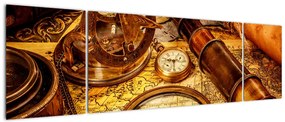 Obraz - Historyczne narzędzia marynarzy (170x50 cm)