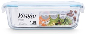 Szklany pojemnik na żywność hermetyczny LUNCH BOX, 1,5 l
