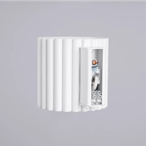 Kinkiet AURA biały G9 ryflowany SOLLUX  LIGHTING