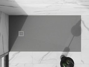 Mexen Stone+ brodzik kompozytowy prostokątny 200 x 80 cm, szary-beton - 44618020