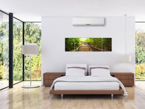 Obraz - Schody w przyrodzie (170x50 cm)