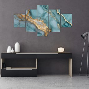 Obraz - Turkusowy marmur (125x70 cm)