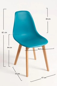 Zestaw 4 Krzese Kelen