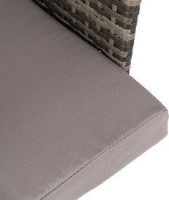 2x Krzesło Ogrodowe CORTO Szare Nowoczesne