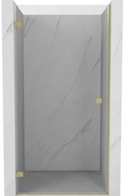 Mexen Lunar-B drzwi prysznicowe uchylne lewe 100 cm, transparent, złote szczotkowane - 832-100-000-55-00-L