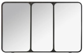 Lustro trójdzielne w metalowej ramie, dekoracyjne zwierciadło w stylu nowoczesnym - 45 x 70,5 cm, Atmosphera Créateur d'intérieur