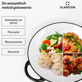 Klarstein Jersey wok żeliwny emaliowany okrągły