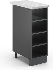 Półka kuchenna antracyt 30x60x82 fame-line