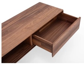 Brązowa szafka pod TV z litego drewna dębowego 220x45x45 cm Fawn – Gazzda