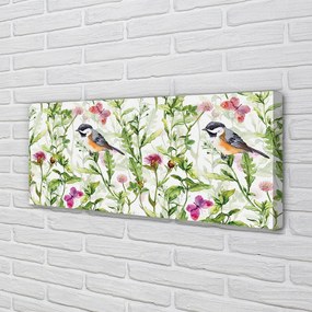 Duży obraz na płótnie Malarski Ptak w Trawie