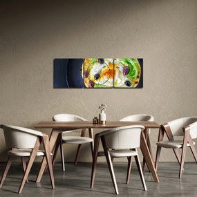 Obraz zdrowego naleśnika (z zegarem) (90x30 cm)