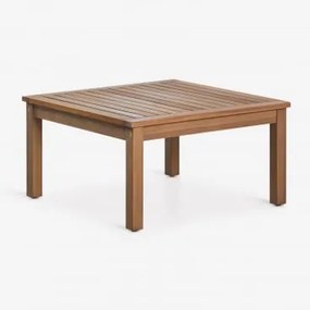 Stolik Kawowy Ogrodowy Kwadratowy 65x65 Cm Z Drewna Akacjowego Branson Akacja Brąz - Sklum