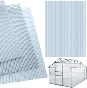 Poliwęglan komorowy MARK 4mm, 60,5x121x0,4cm, 14 szt., przezroczysta Jurhan