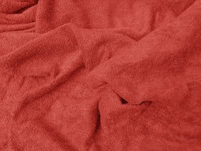 PrzytulneMieszkanie.pl Prześcieradło frotte EXCLUSIVE czerwone 200x220 cm