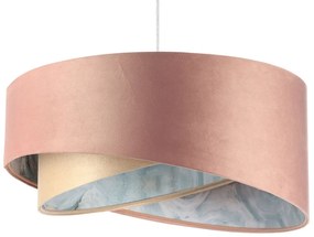 Kolorowa lampa wisząca welurowa z abażurem S8-T90