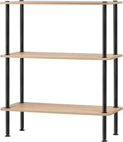 Regał w dekorze dębu w naturalnym kolorze 80x90,5x35 cm Teidi – noo.ma