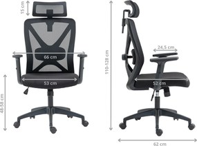 Krzesło do pracy przy biurku Optiflex, zgodne z normą BHP