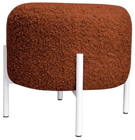 Pufa OLA LOFT ławka podnóżek metal biały Rolf10