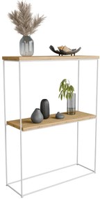 Nowoczesna konsola do przedpokoju dąb artisan + biały Z2-S25