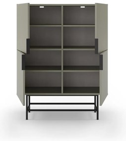 Zielonoszara szafka 100x128 cm Eldia – Marckeric