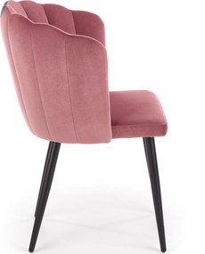 Krzesło na metalowych nogach w stylu glamour K386