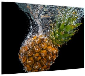 Obraz ananasa w wodzie (70x50 cm)