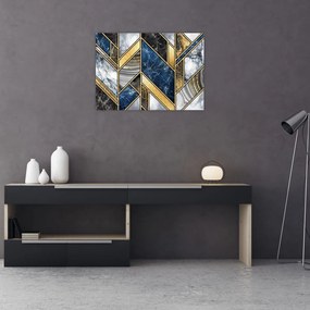 Obraz na szkle abstrakcji artystycznej (70x50 cm)
