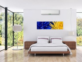 Obraz - szczegóły kwiatów (170x50 cm)