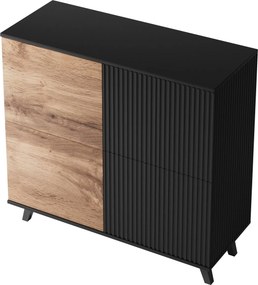 Komoda z ryflowanym frontem Random KM-2