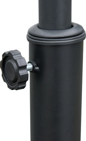 Outsunny Podstawa na Parasol 25kg Stalowa Wytrzymała na Warunki Pogodowe Czarna | Aosom PL