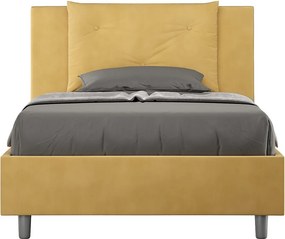 Łóżko bez stelaża tapicerowane 120x200 microfibra okra Appia