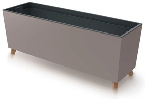 Donica ogrodowa z wkładem Urbi Case 77 x 23,5 x 30 cm mocca PROSPERPLAST
