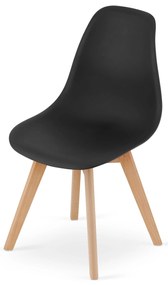 Zestaw 4szt krzeseł do jadalni KITO czarnych