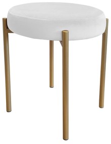 TABORET DIOR STOŁEK LOFT metal podstawa złota MG39