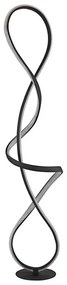 Globo 67341SS - LED Lampa podłogowa SWIRL LED/36W/230V czarna