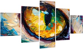 Obraz - Malowanie kocim okiem (125x70 cm)