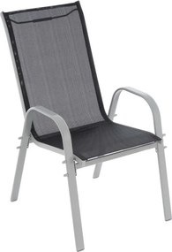 Zestaw sztaplowanych krzeseł ogrodowych 4  szt