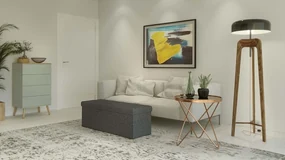 Pufa, Ławka ciemno szara, pikowana, zamykana, składana 110 x 38 x 38 cm - LSF77K