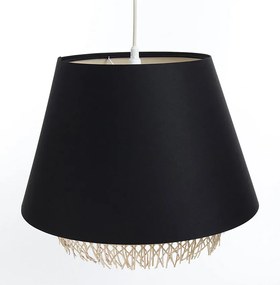 Czarna lampa wisząca boho nad stół - A345 D1-H35