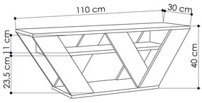 Stolik pod telewizor Pipralla Oak