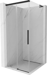 Mexen Rox L kabina prysznicowa rozsuwana 95 x 95 cm, transparent, czarna - 8C2L-095-095-70-00