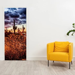 Fototapeta na drzwi - Złota godzina pustyni (95x205cm)