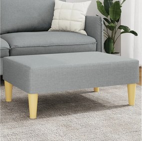 Jasnoszary podnóżek 77x55x31 cm nowoczesny i wygodny materiał