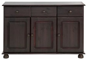 Brązowa niska komoda z litego drewna sosnowego 116x76 cm Ella – Støraa